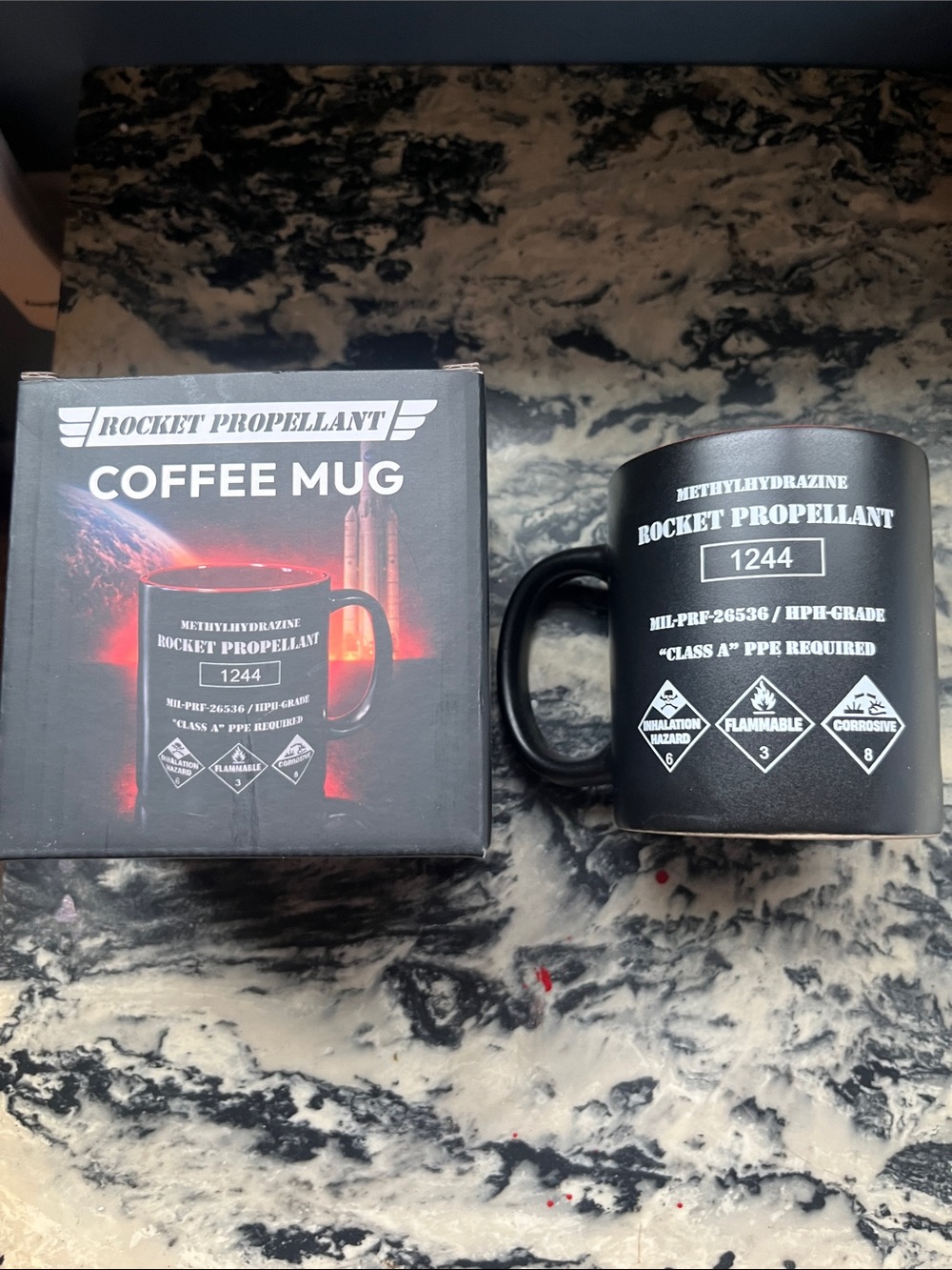Mars Collective Rocket Propellant Black Coffee Mug